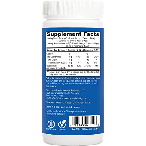Natural Vitality Calm, Magnesium Citrate Kids Supplement, Stress Relief
