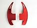Pinalloy Red Aluminum Steering Paddle Shifter Extension for Ford Mustang 15-17
