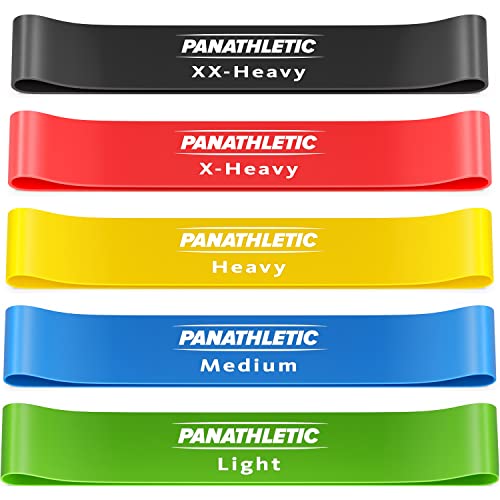 Bandes Élastiques Fitness, Set de 5 Bandes – 5 Niveaux de Tension, Guide d’Exercices, eBook en Français, Sac de Transport – 5X Bande Resistance Musculation, Gym Elastique, Elastiques résistance