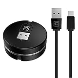 Retractable USB Type C Cable, CAFELE Portable Flexible Charging Data Sync Cable Cord for Samsung Galaxy S8 plus Note 8, Pixel XL, Moto Z Z2, LG G5 G6 V20, Nexus 6P 5X, Black, 3.3ft