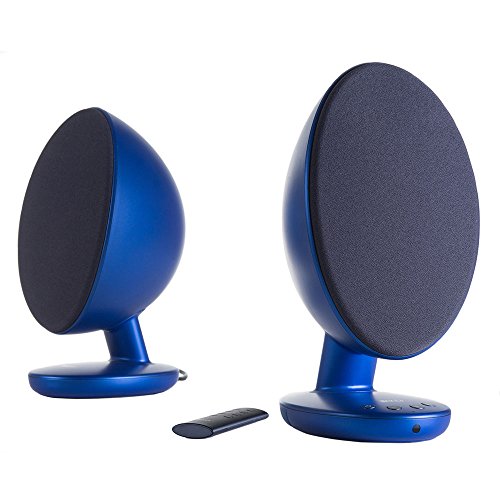 KEF EGG Versatile Desktop Speaker System - Frosted Blue (Pair)