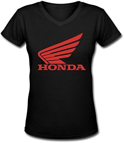Honda Motorcycle Logo Hot Women's V Neck T Shirt L