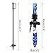 Odoland Kid's Beginner Snow Skis and Poles, Low-Resistant Ski Boards for Age 4 and Under, Lightweight, Sturdy and Safe, Blue