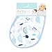 aden by aden + anais Burpy Bib, 100% Cotton Muslin, Soft Absorbent 4 Layers, Multi-Use Burp Cloth and Bib, 22.5