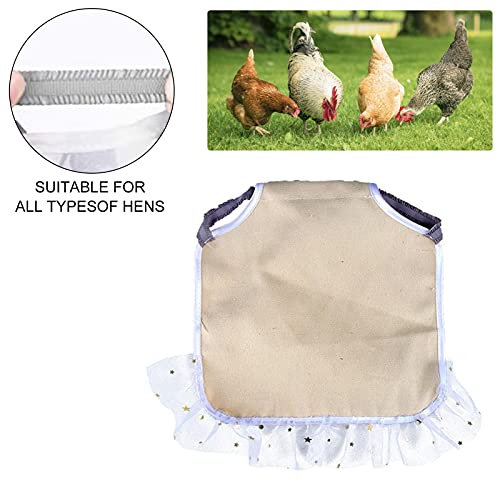 Hühnerweste Hühnersattel Sattelweste Hen Entenflügelschutz Gartenarbeit Schürzen 9.84 9.05in Mit Frills Henne Schürzen… – Bild 7