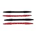 Aumo-mate 2pcs Universal Bumper Protector for the Car Carbon Fiber Stick on Rear Bumper Protection Anti-rub Edge Lip Anticollision