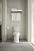 KOHLER K-4144-0 Corbelle Comfort Height Elongated Toilet Bowl with Skirted Trapway, Chair Height Toilet Bowl with Revolution 360 Flushing, White