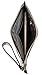 YALUXE Women's Large Genuine Leather Zipper Pocket Purse Clutch Wallet with Wrist Strap Fit Iphone7s Plus Silver-Tone