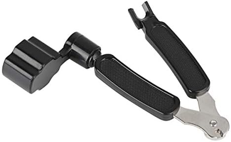 Blueseason 3 in 1 Guitar String Winder Multifunction Black Guitar String Winder String Cutter Pin Puller