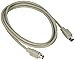 Legrand - C2G 8-Pin Mini Din Cable, Mini Din Male Connector, Beige Connector Adapter Cable, Male to Male Mini Din Cable, 6 Foot Mini Din Cord, 1 Count, C2G 02316