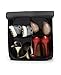 Hidden Assets Unique Pop-up 4 Cell Shoe Bin/Shoe Organizer - Perfect for Office, Locker, College Dorm Room, Travel Accessory, or Home (Black)