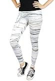 Women's Spooky Halloween Mummy Monster Costume Leggings - Size Small