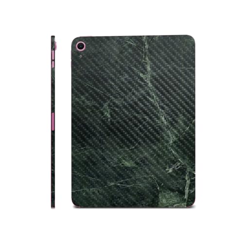 Carbon Fiber iPad Skin Compatible with Apple iPad A16 11 Gen (2025) - Green Mar…