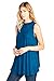 12 Ami Basic Solid Long Flowy Tank T-Shirt Tunic Teal L