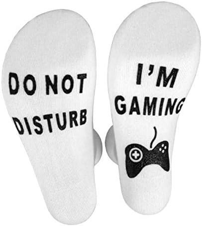 Unisex Mens Womens Socks Do Not Disturb I'm Playing Funny Ankle Sock Novelty Stocking