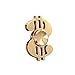 UCLL Fidget Spinner Dollar Sign Hand Spinning Toy EDC Focus Stress Reducer Toy Unique