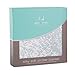 aden + anais silky soft stroller blanket; metallic blue moon birch