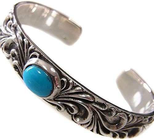 アラベスク 石付 ストーン ターコイズ ブレスレット バングル メンズ 太め シルバー925製 Ospacp Org Ar