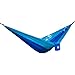 OuterEQ Portable Nylon Fabric Travel Camping Hammock Light Blue/Blue