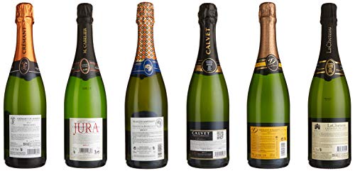 Sekt Probierpaket Crémant Brut - 6 Sekt Flasche aus Frankreich : Alsace, Bordeaux, Bourgogne, Loire, Jura, Limoux (6 x 0… – Bild 3