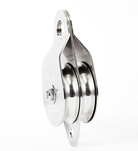 Portable Winch Co. PCA-1273 Stainless Steel Double Swing Side Snatch Block