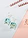 4 Pairs Funny Acrylic Goldfish and Starfish Earrings, Water Bag Shape Dangle Hook Earrings for Women (Style1)