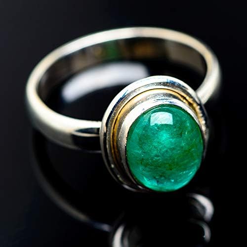 Ana Silver Co Emerald 925 Sterling Silver Ring Size 7 - Handmade Jewelry, Bohemian, Vintage RING974852