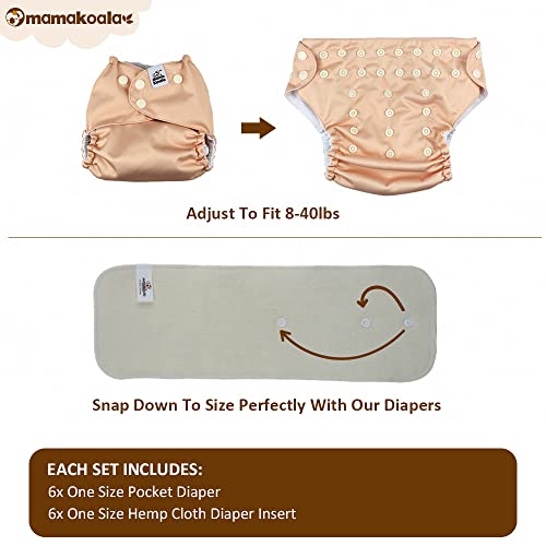 Mama Koala 2.0 Cloth Diapers with Suede Cloth Lining and Tummy Panel