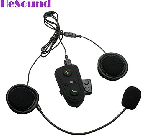 HeSound(TM) 100m Weatherproof Bluetooth Motorcycle Helmet Headset/ Intercom Full-face Helmet Kit for Scooters and Motorcycles