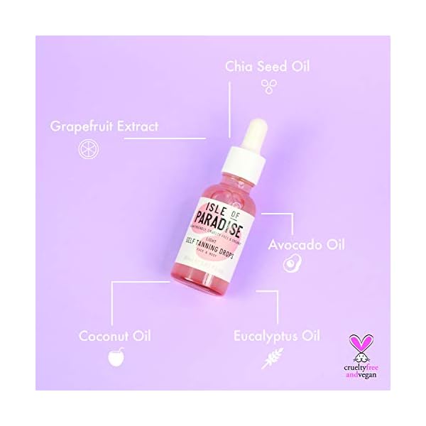 Isle-of-Paradise-Fake-Tan-Drops-Light-30-ml-Add-Self-Tanning-Drops-to-Skin-Care-Natural-Ingredients-Vegan Isle of Paradise Self Tan Drops Light (30 ml) Add Self Tanning Drops to Skin Care Natural Ingredients & Vegan
