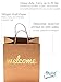 Merry Expressions Welcome Bags - 25 Pack - Luxury 180gsm Thick Durable - Double Sided Gold Foil - 10.5