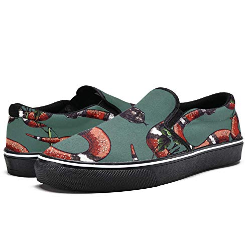 41AwJ3YkNsL TIZORAX - Mocasín de piel de serpiente, color rojo TIZORAX - Mocasín de piel de serpiente, color rojo - Imagen 7