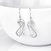Cat Earrings Gifts for Women Sterling Silver Cute Animals Filigree Cats Dangle Earrings Jewelry Gifts for Girls