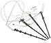 4 Pcs Harry Potter Magic Academy Twig Wand Voldemort Alloy Necklace Cosplay