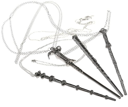 4 Pattern Harry Potter Magic Academy Twig Wand Voldemort Alloy Necklace Cosplay