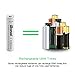 BONAI 16 Pack 1100mAh AAA Rechargeable Batteries 1.2V Ni-MH High-Capacity Batteries - UL Certificate