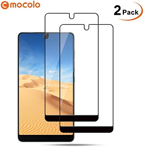 Essential Phone Screen Protector, Tempered Glass Screen Protector [0.3mm,3D] [9H Hardness] [Crystal Clear] for Essential Phone PH-1 pack of 2