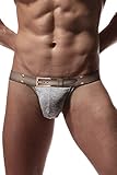 Joefeel Mens Sexy Lingerie Jockstrap Cotton Low Rise Bulge Pouch Underwear
