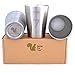 Better For Your - Small Stainless Steel Double Wall Tumbler Cups, 8oz (250ml) - Set of 3 - Numbers and Words 7-8-9