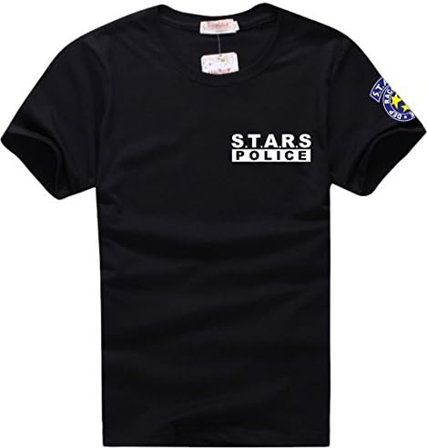 Happy Yohe Resident Evil Biohazard S.T.A.R.S Black T-Shirt Cosplay