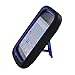 For Huawei Ascend Y M866 H866C Hybrid Hard Rubber Case Blue Black With Stand