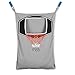 Avery Barn Hanging Over The Door Kids Laundry Basket for Boys or Girls - Dirty Clothes Hamper Bag, with Easy Zipper Release Bottom - Great for Bathroom or Bedroom - Basketball Hoop Goal