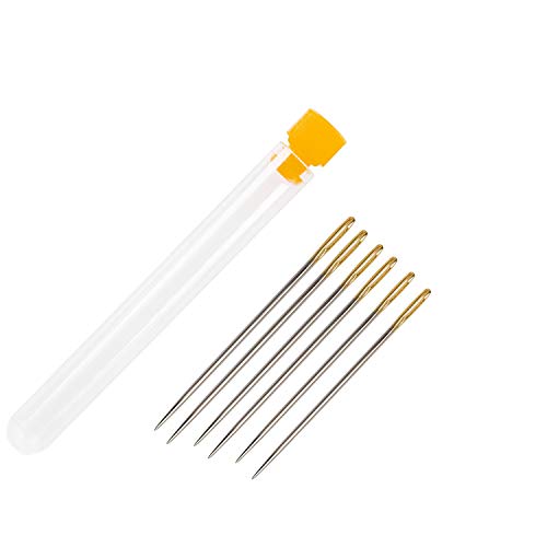 Bookbinding Tool Kit 13 Pieces Starter Tools Set Bone Folder Paper Creaser, Waxed Thread, Awl, Large-Eye Needles for DIY Bookbinding Crafts and Sewing Supplies