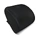 FitPlus Lumbar Support, Premium Deluxe Thick Lumbar Support Cushion Memory Foam! - with Cover for Home Office Or Car Seat Cushion (Black)