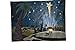 Lightahead Christmas Tapestry Blinking Fiber Optic Xmas Eve Wall Hanging Picture 13x18 Inch with Pole & string to hang .Great Christmas Decoration & Gifts - C