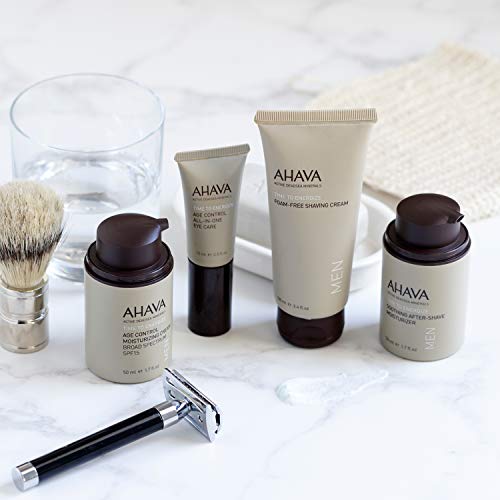 AHAVA Men's Dead Sea Mineral Foam-Free Shaving Cream, 6.8 Fl Oz