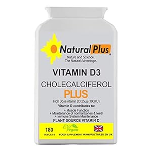 Vegan Vitamin D3 Cholecalciferol 25µg (1000iu) 180 Tablets