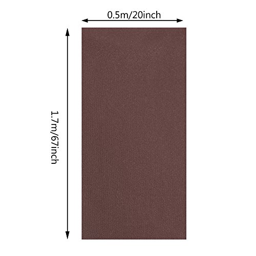 Tosuny Speaker Cloth, 1.7mx0.5m Speaker Cloth Stereo Mesh Grill Fabric, Anti-dust Mesh Cover Applicable to Large Speakers, Stage Speakers, KTV Boxes etc, Brown, Black (Optional) (Brown)