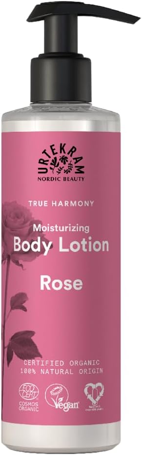 Urtekram Organic Rose Body Lotion 245ml | Vegan Nourishing Moisturiser