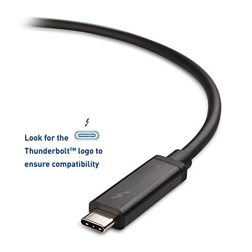 Certified Cable Matters Active 40Gbps Thunderbolt 3 Cable in Black 3.3 Feet Supporting 100W